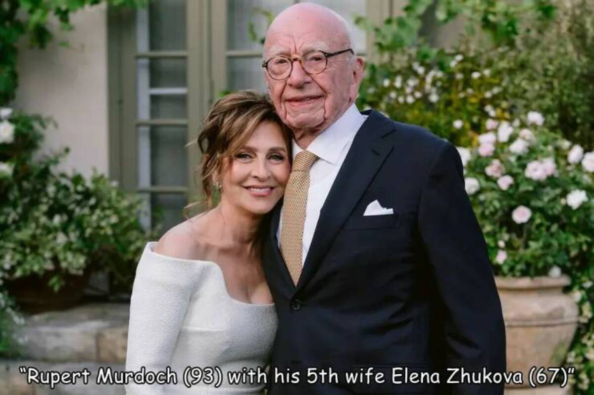 Keith Rupert Murdoch - "Rupert Murdoch 93 with his 5th wife Elena Zhukova 67"