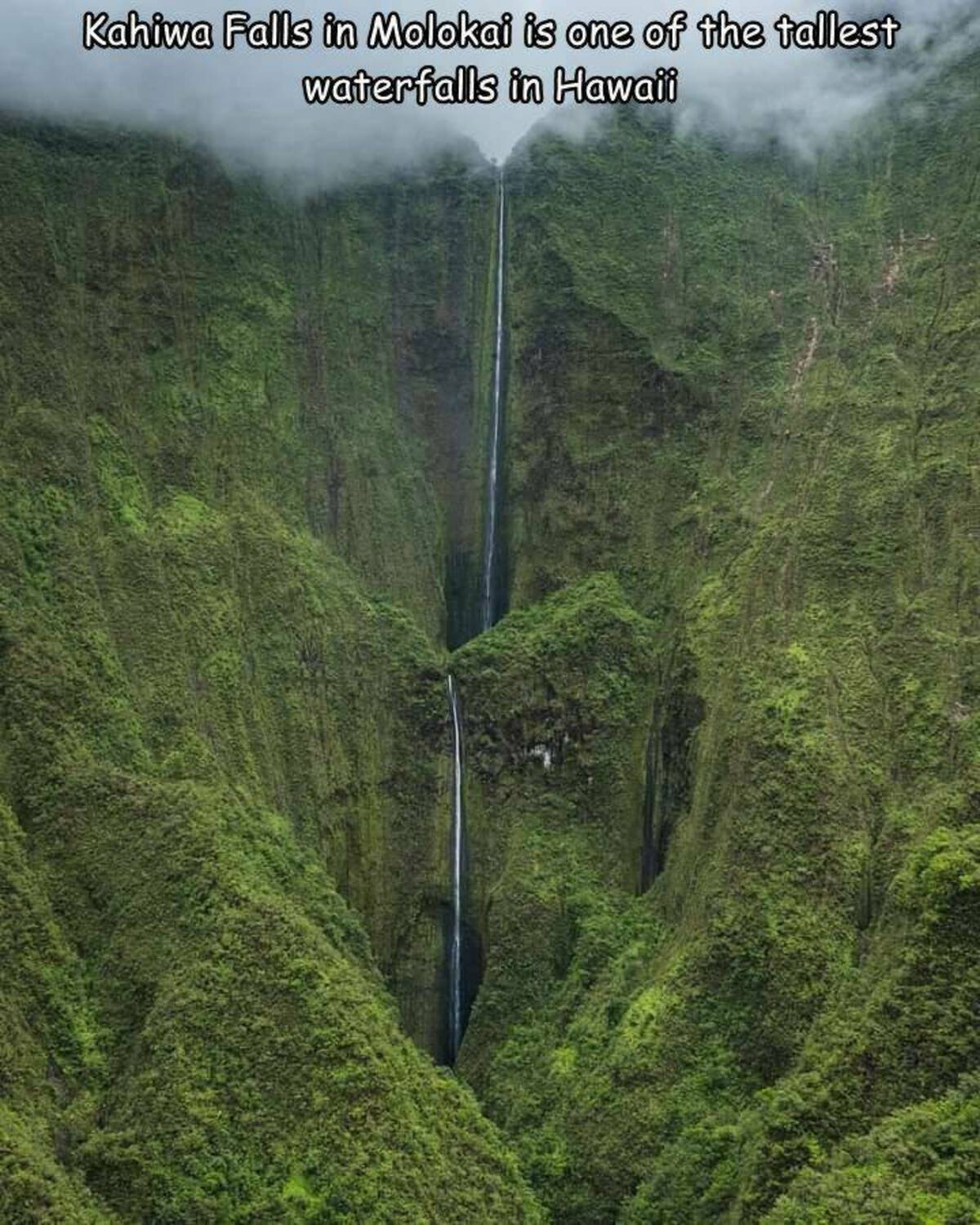 kahiwa falls - Kahiwa Falls in Molokai is one of the tallest waterfalls in Hawaii