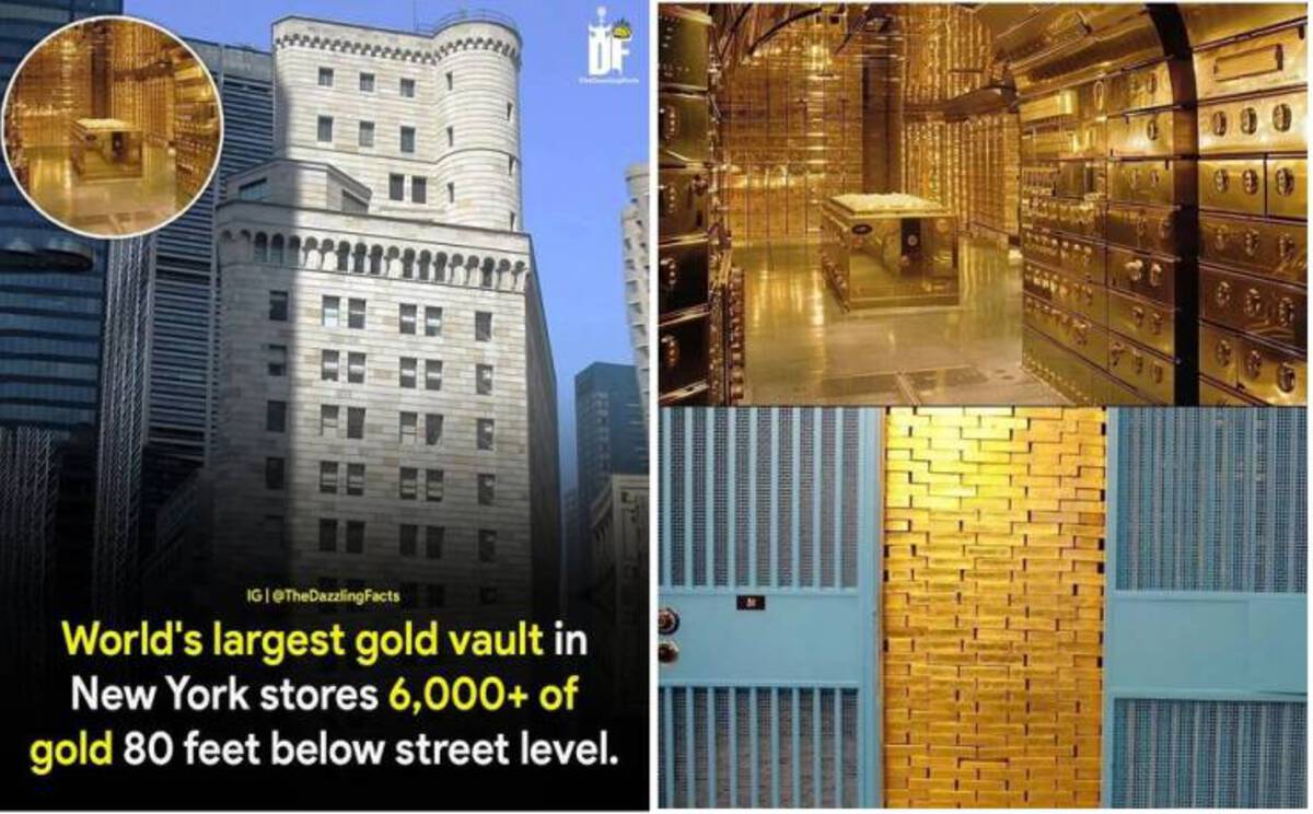 tower block - Ig Facts World's largest gold vault in New York stores 6,000 of gold 80 feet below street level.