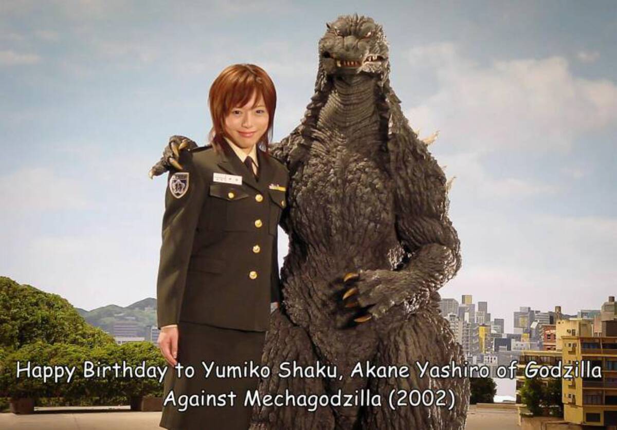 Yumiko Shaku - He Happy Birthday to Yumiko Shaku, Akane Yashiro of Godzilla Against Mechagodzilla 2002