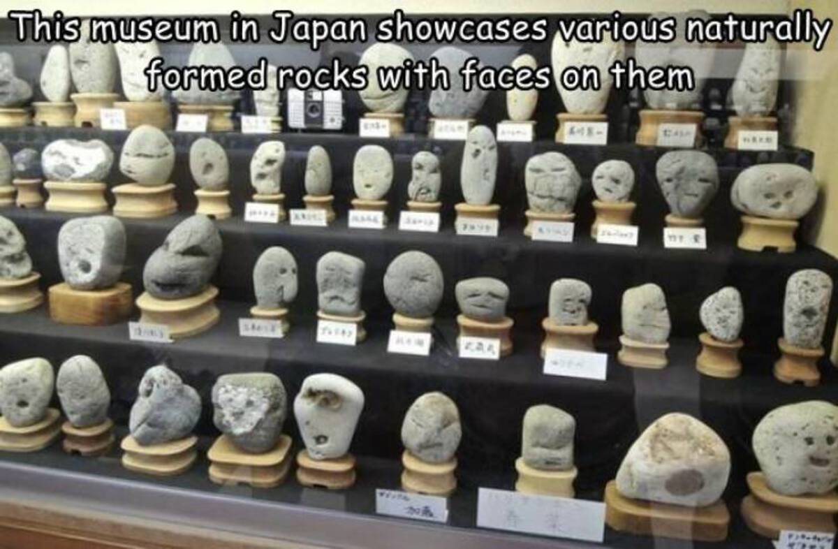 chinsekikan museum - This museum in Japan showcases various naturally formed rocks with faces on them 448 By R Smit 76345 Kaa 2009