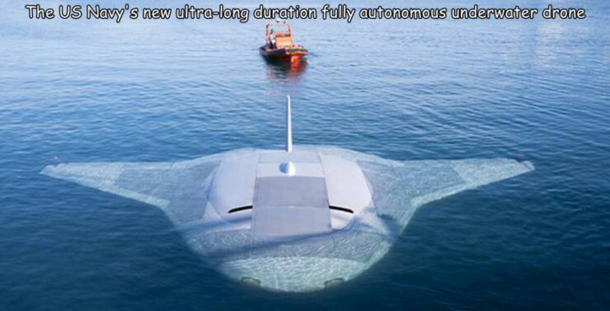 manta ray drohne - The Us Navy's new ultralong duration fully autonomous underwater drone