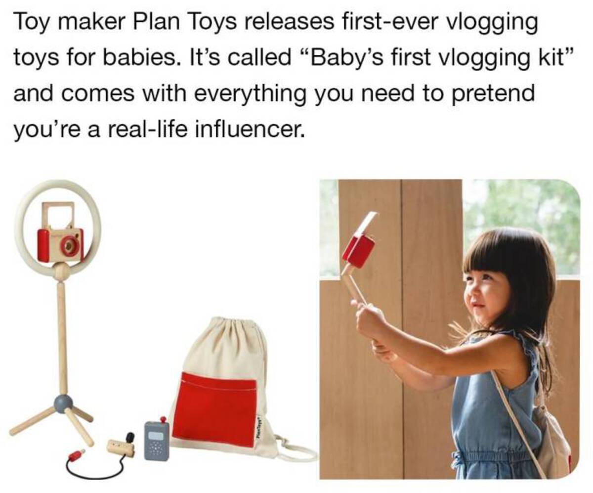 plantoys vlogger kit - Toy maker Plan Toys releases firstever vlogging toys for babies. It's called "Baby's first vlogging kit" and comes with everything you need to pretend you're a reallife influencer.