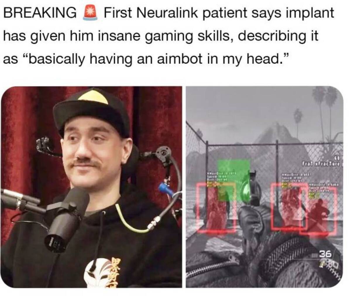 noland arbaugh jre - Breaking First Neuralink patient says implant has given him insane gaming skills, describing it as "basically having an aimbot in my head." feat a fractare 36