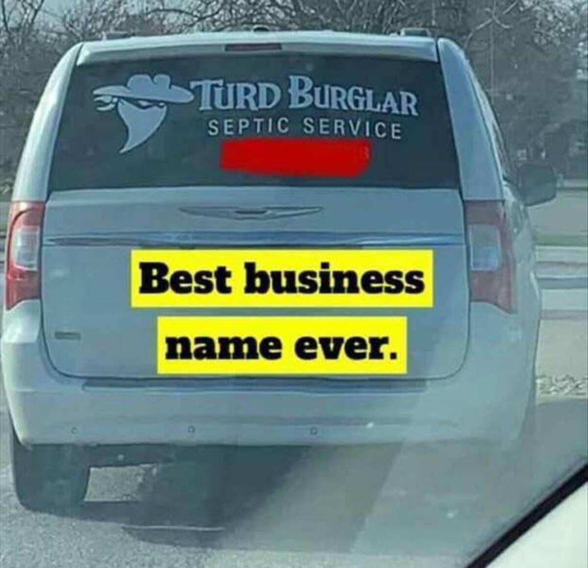 mercedes-benz m-class - Turd Burglar Septic Service Best business name ever.