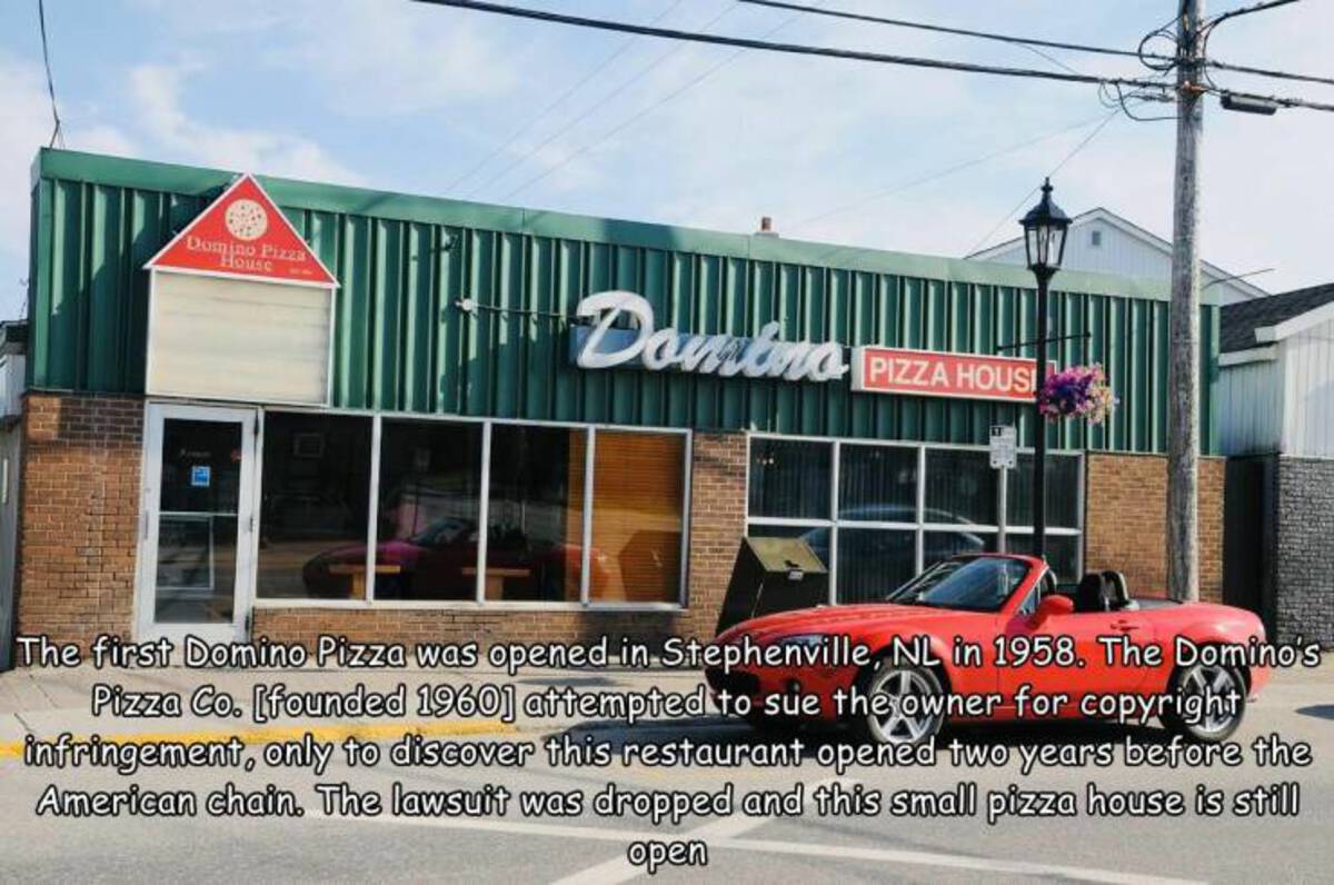 tvr cerbera - Domino Pizza House Domina Pizza Housi The first Domino Pizza was opened in Stephenville, Nl in 1958. The Domino's Pizza Co. founded 1960 attempted to sue the owner for copyright infringement, only to discover this restaurant opened two years