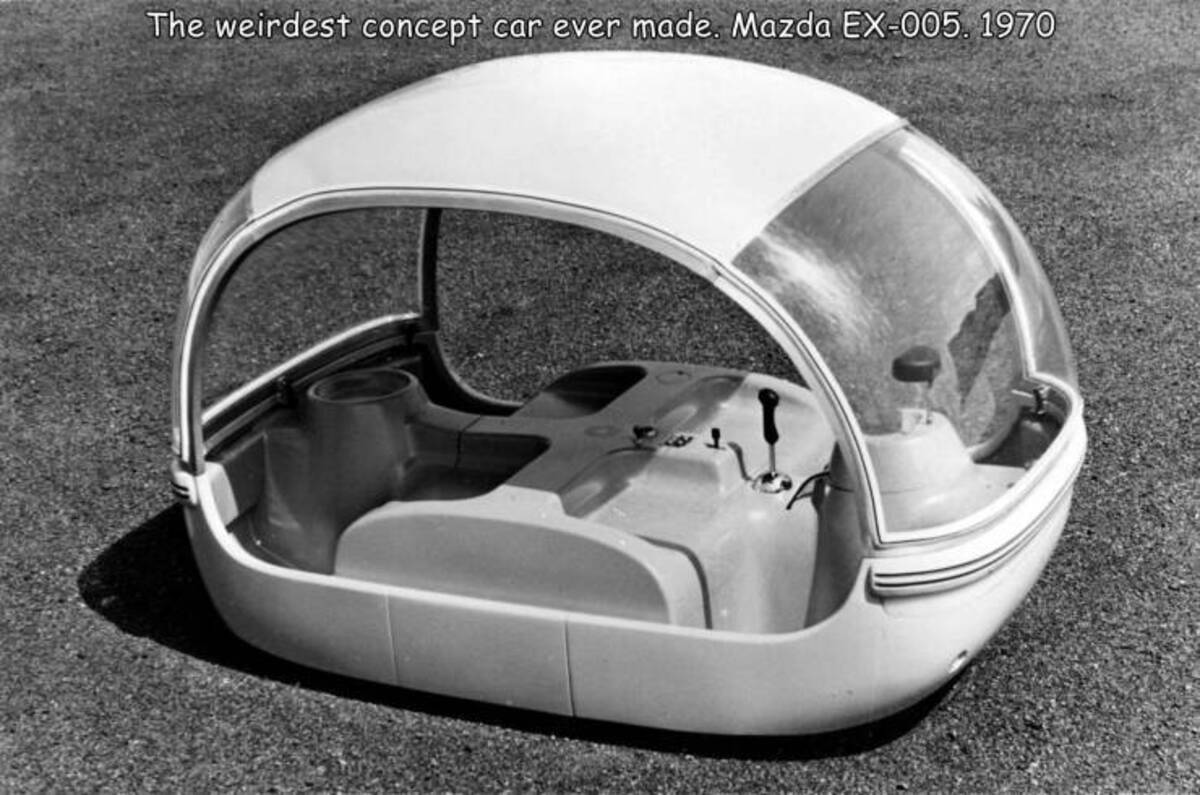 circle - The weirdest concept car ever made. Mazda Ex005. 1970