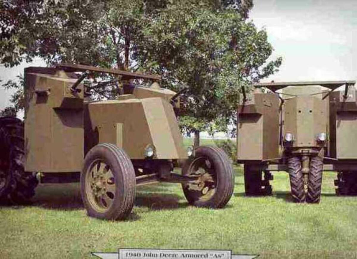 john deere military tractor - 1940 Jolm Deer Armored "As"