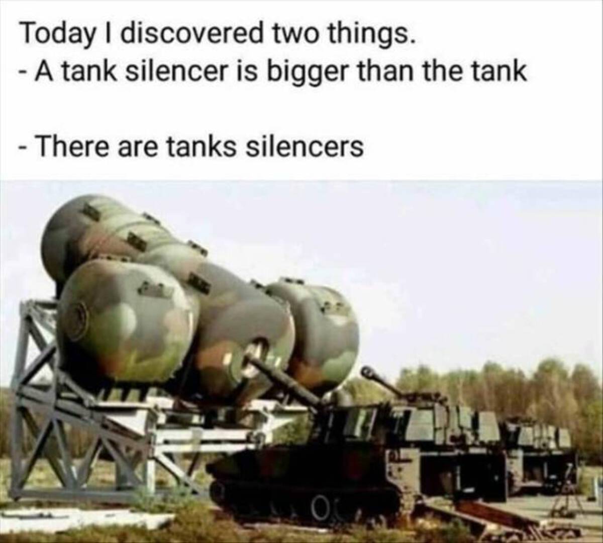 tank silencer - Today I discovered two things. A tank silencer is bigger than the tank There are tanks silencers P