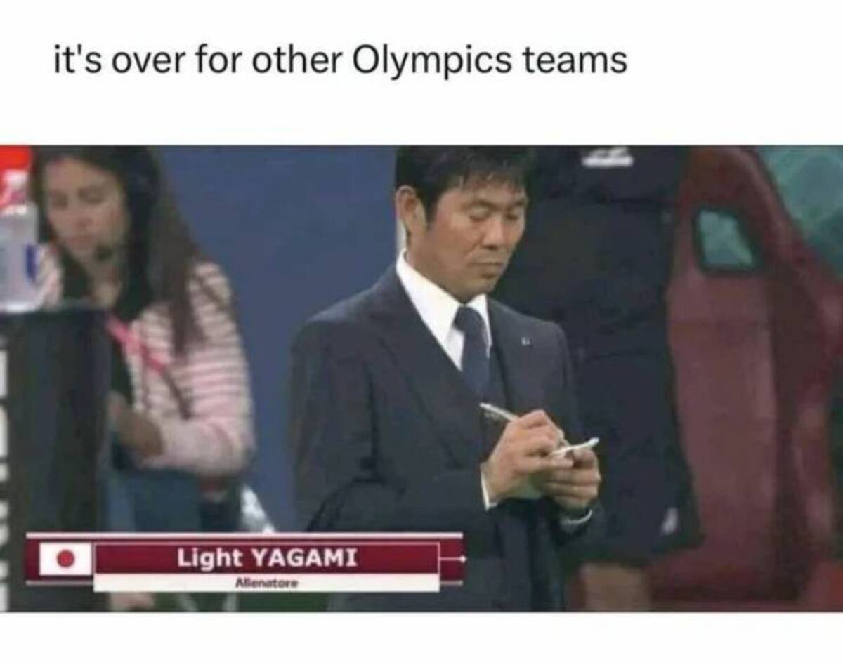 light yagami football - it's over for other Olympics teams Light Yagami Allenatore