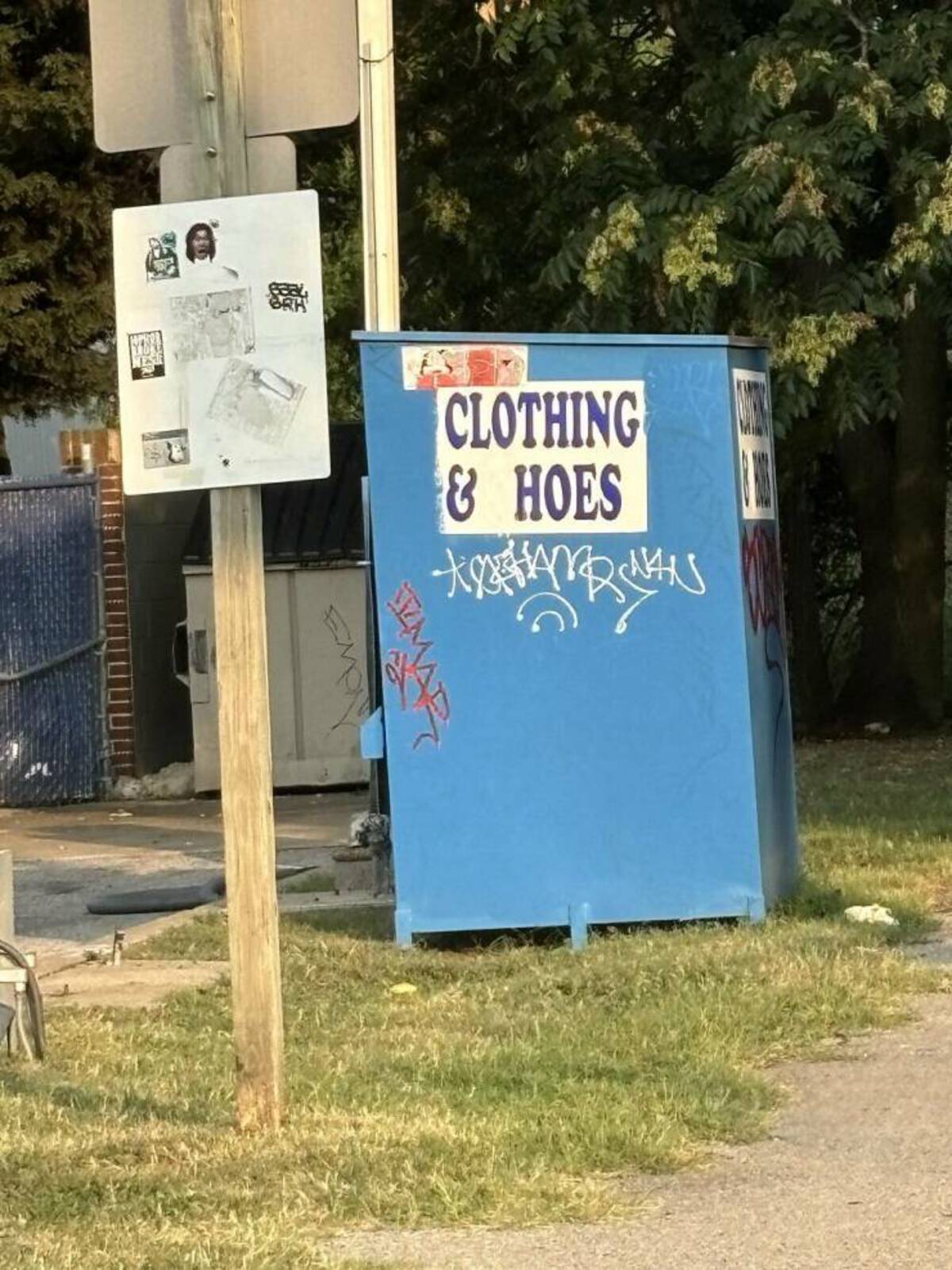 street sign - Brh Clothing & Hoes A Emo