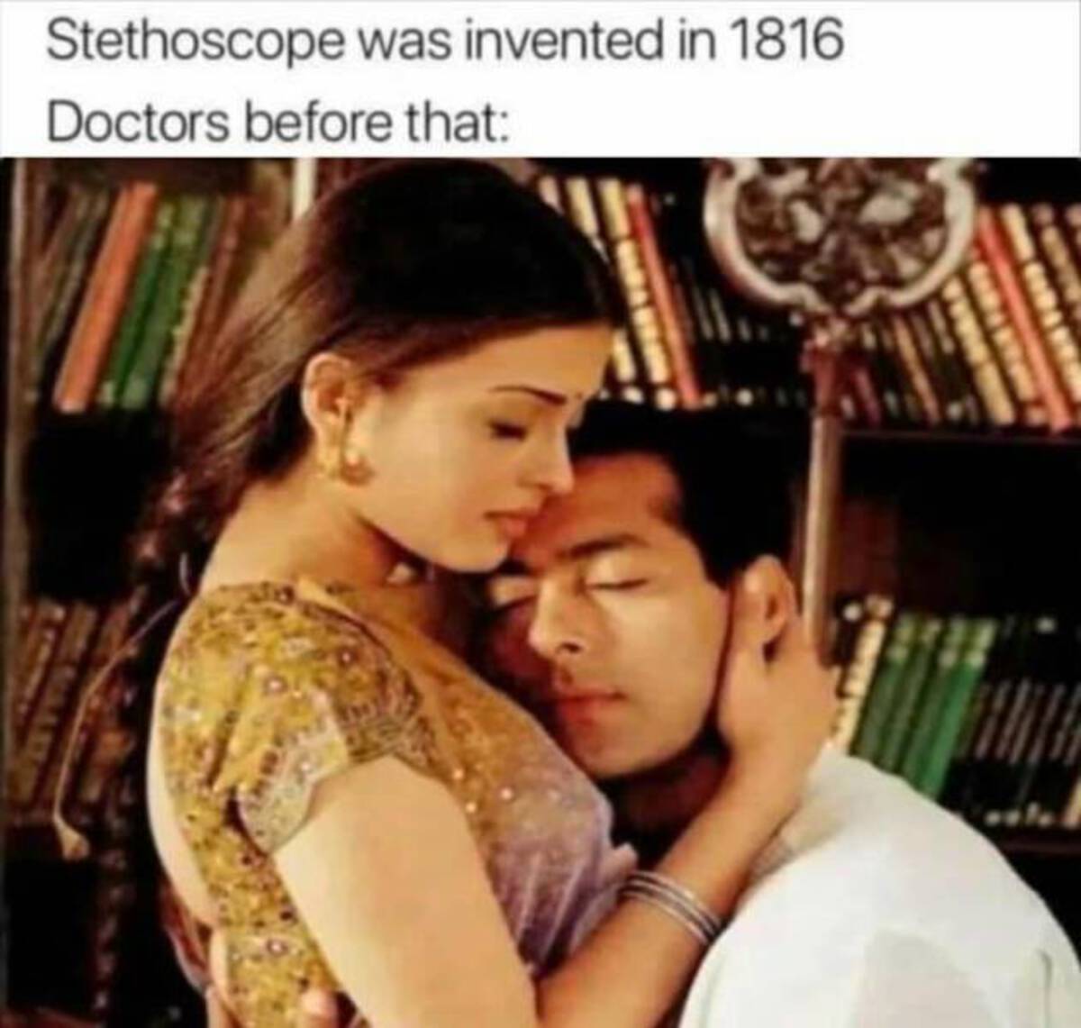 aishwarya in hum dil de chuke sanam - Stethoscope was invented in 1816 Doctors before that