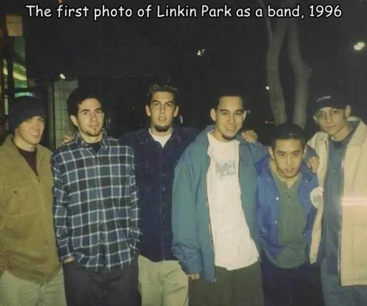 linkin park first - The first photo of Linkin Park as a band, 1996