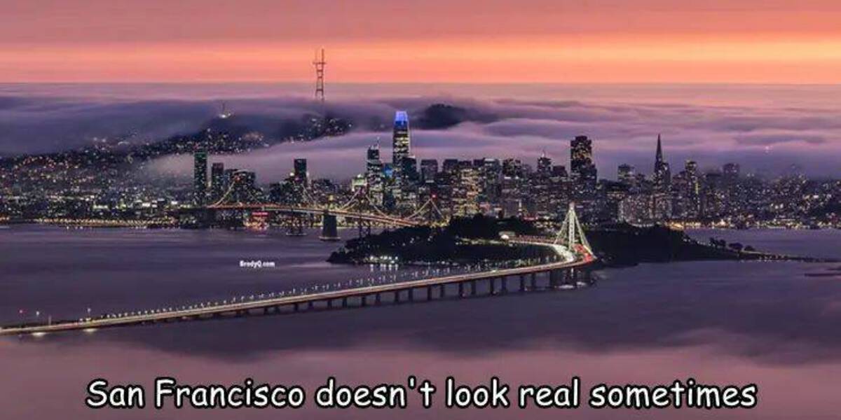 cityscape - San Francisco doesn't look real sometimes