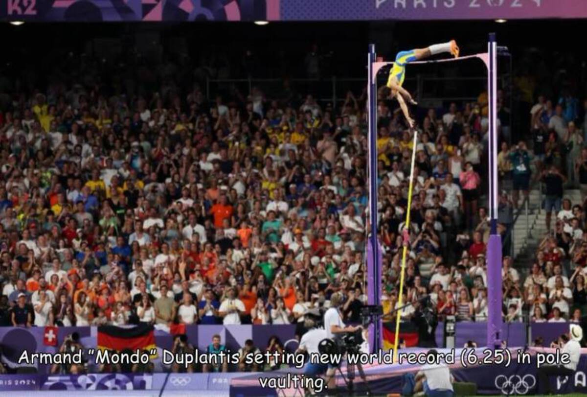 Armand Duplantis - K2 Armand "Mondo Duplantis setting new world record 6.25 in pole Bis 2024 vaulting. Pa