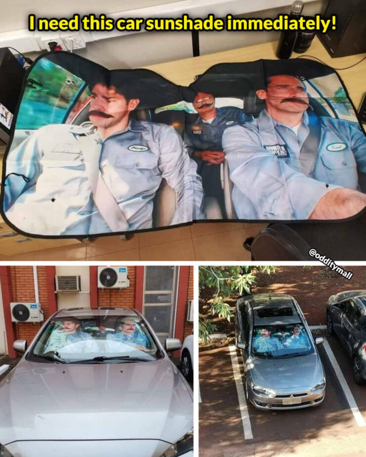 classic car - Ineed this car sunshade immediately!