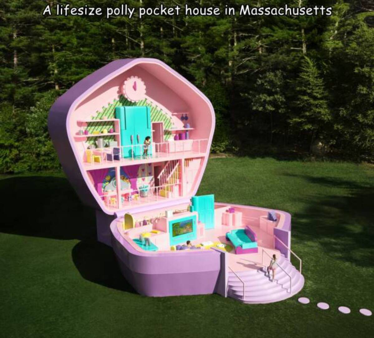 Polly Pocket - A lifesize polly pocket house in Massachusetts