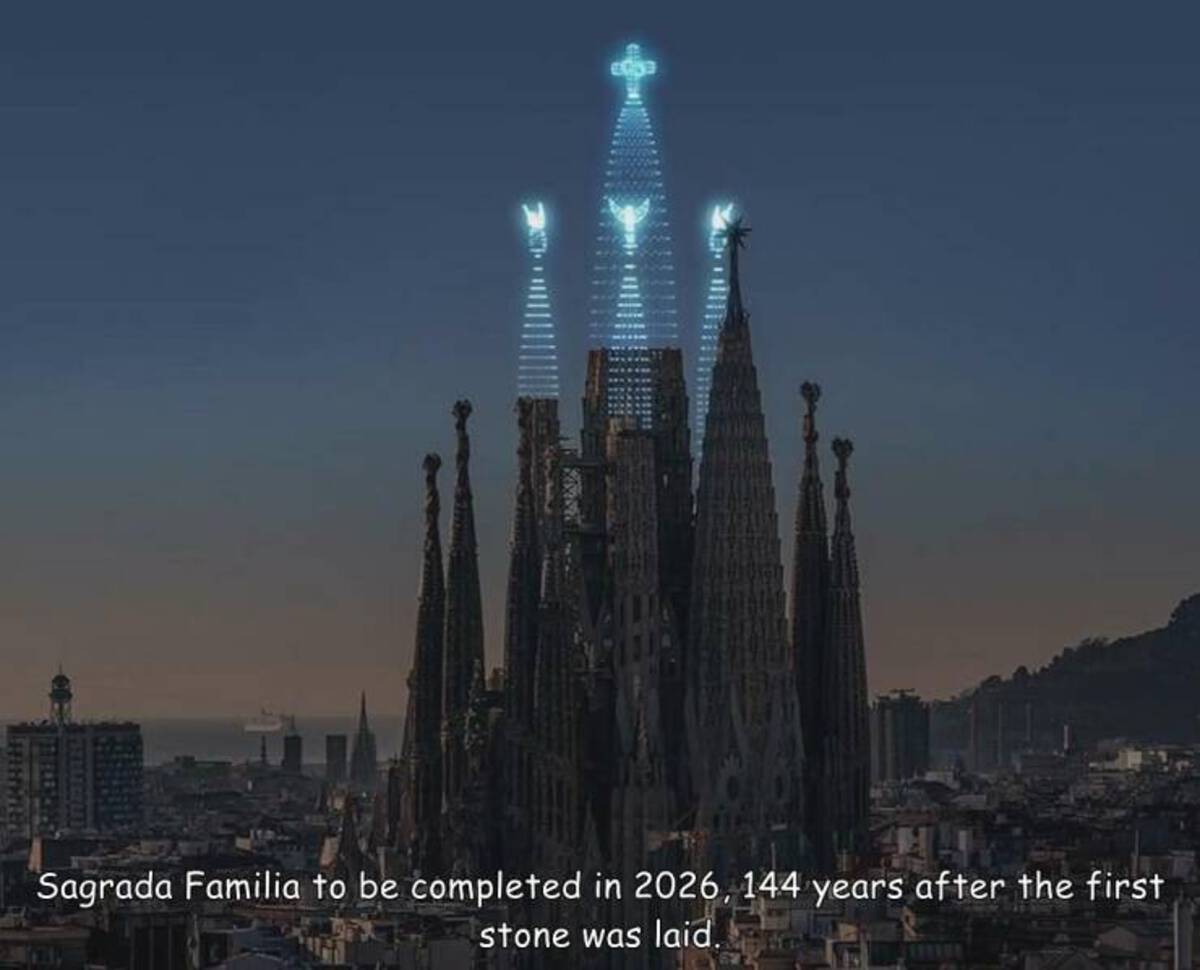 sagrada familia barcelona drones - Sagrada Familia to be completed in 2026, 144 years after the first stone was laid.