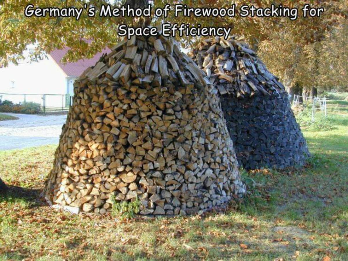 firewood stacking methods - Germany's Method of Firewood Stacking for Space Efficiency