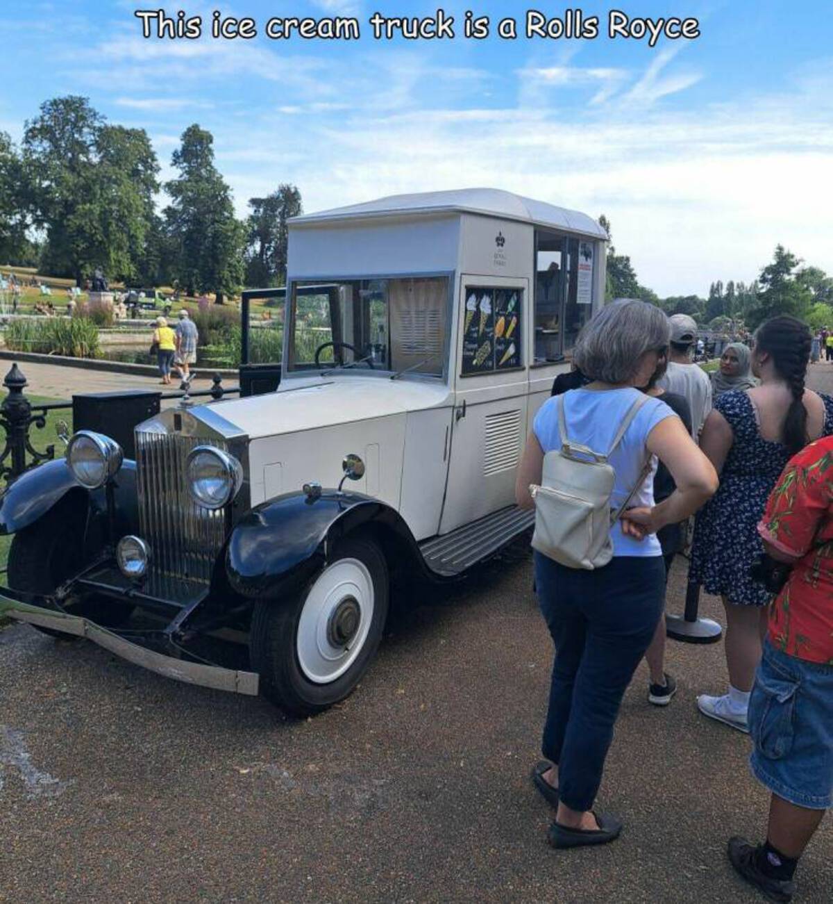 antique car - This ice cream truck is a Rolls Royce