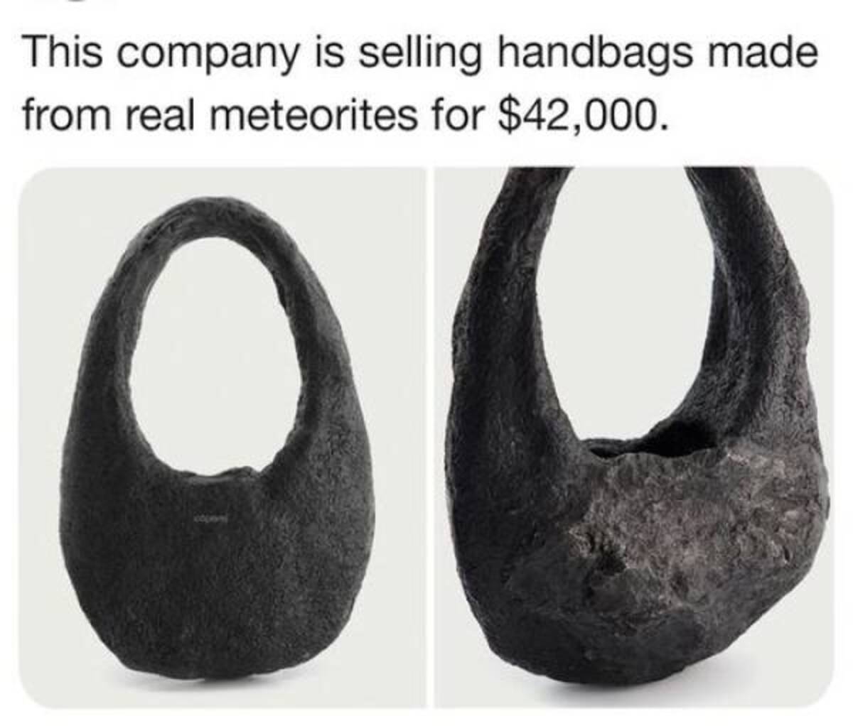 hobo bag - This company is selling handbags made from real meteorites for $42,000.