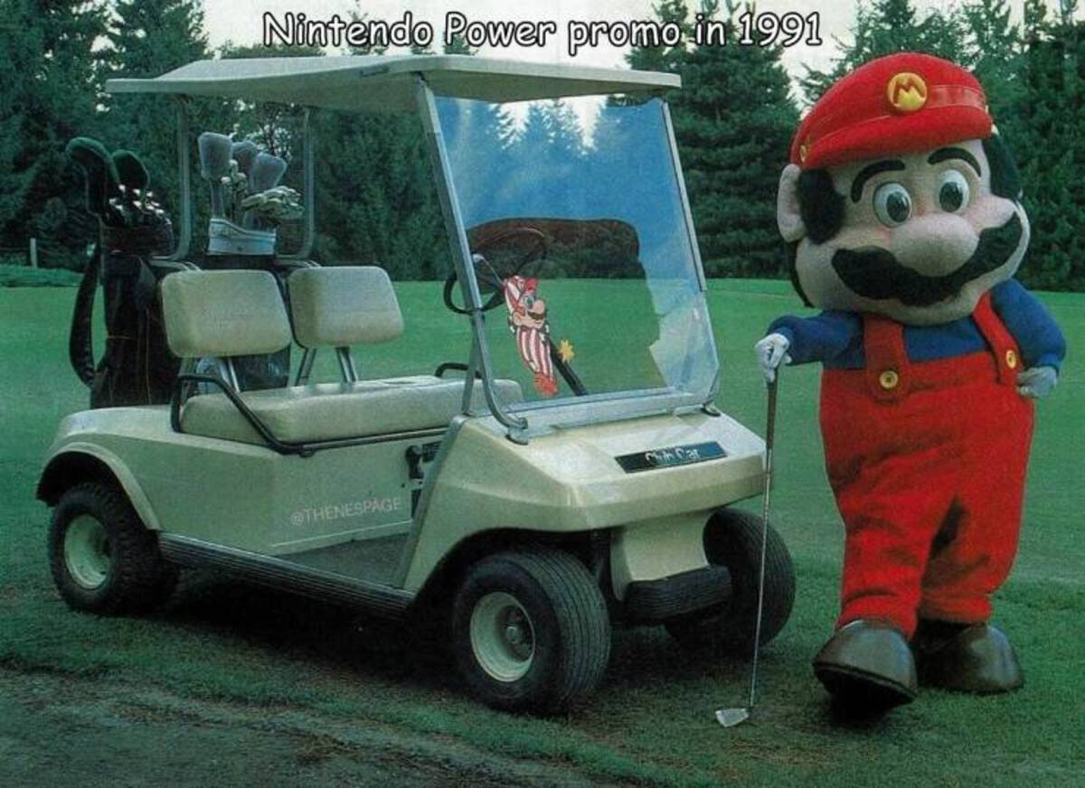 funny memes and cool pics - golf cart - Nintendo Power promo in 1991 Thenespage