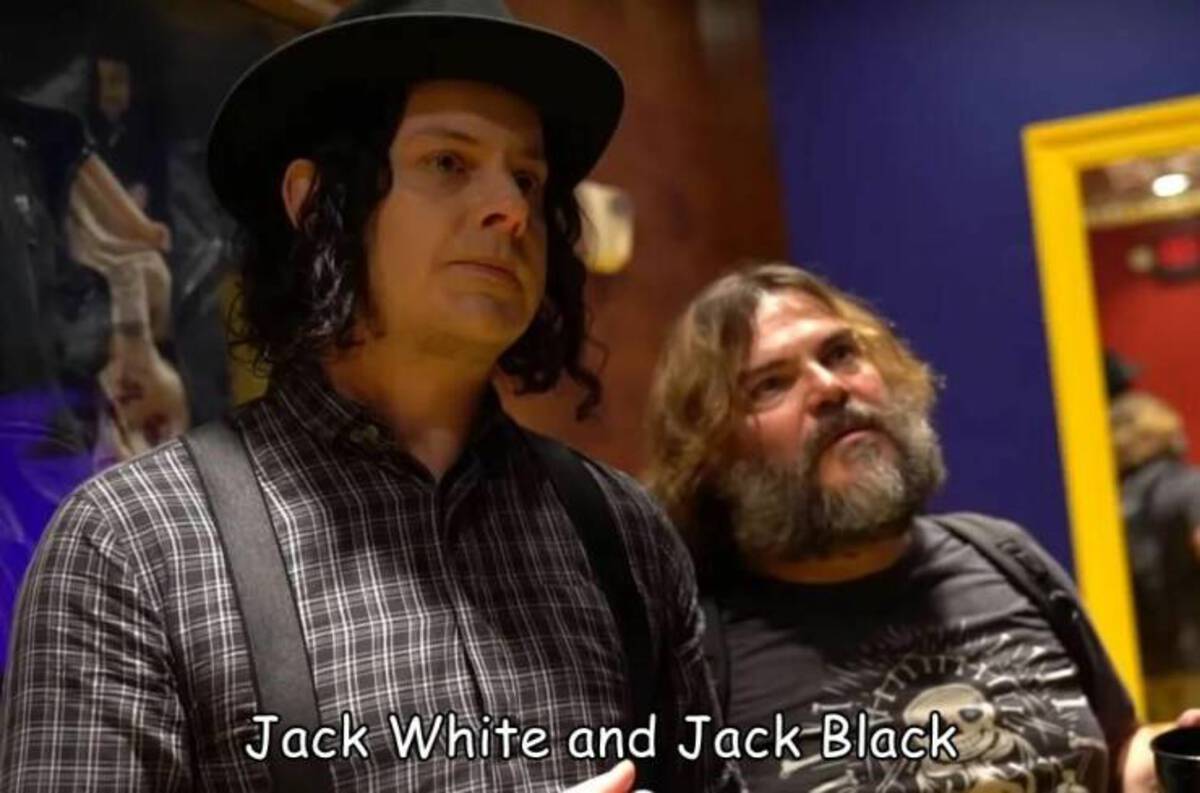 cool pics and fascinating photos - event - Jack White and Jack Black