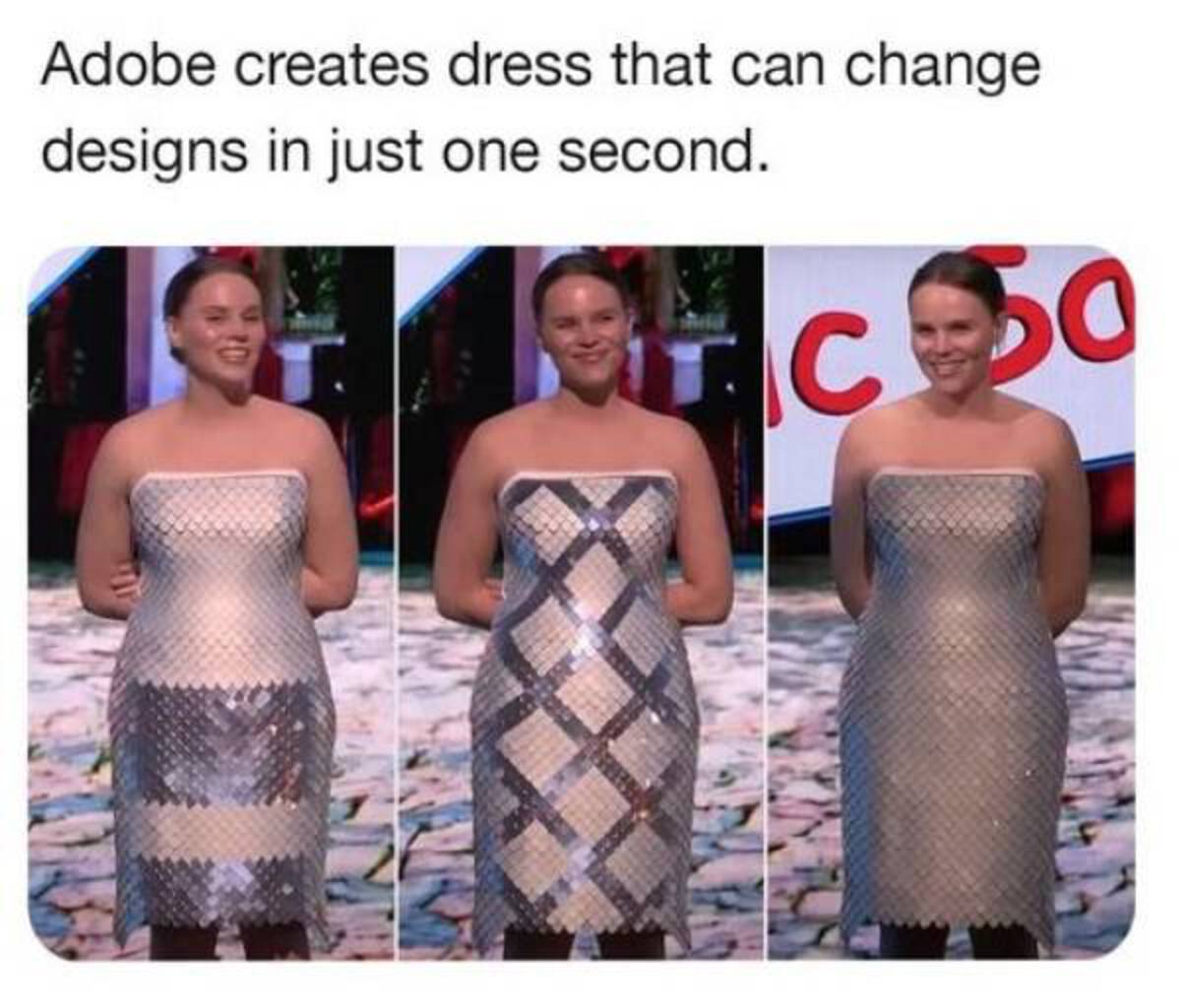 primrose adobe dress - Adobe creates dress that can change designs in just one second.