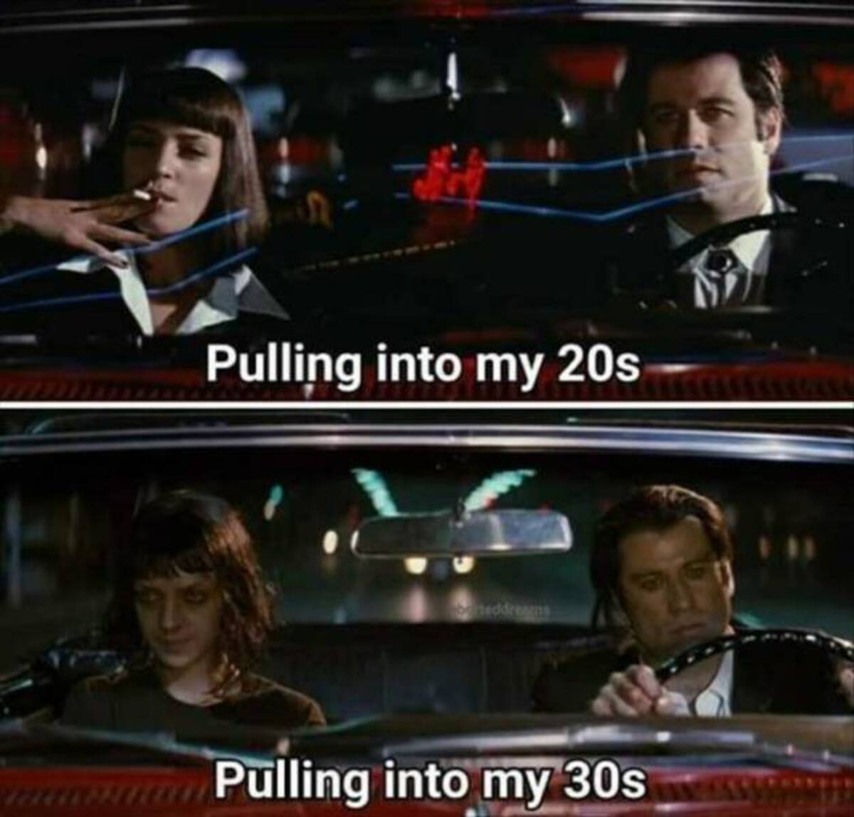 Pulp Fiction - Pulling into my 20s teddregens Pulling into my 30s