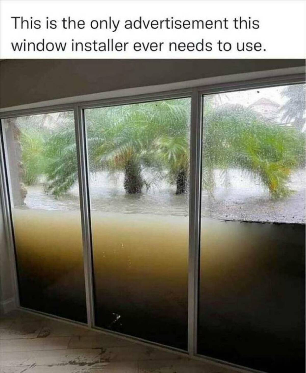 florida hurricane windows - This is the only advertisement this window installer ever needs to use.