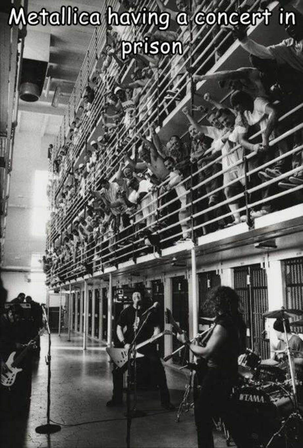 metallica st quentin prison - Metallica having a concert in prison Tama