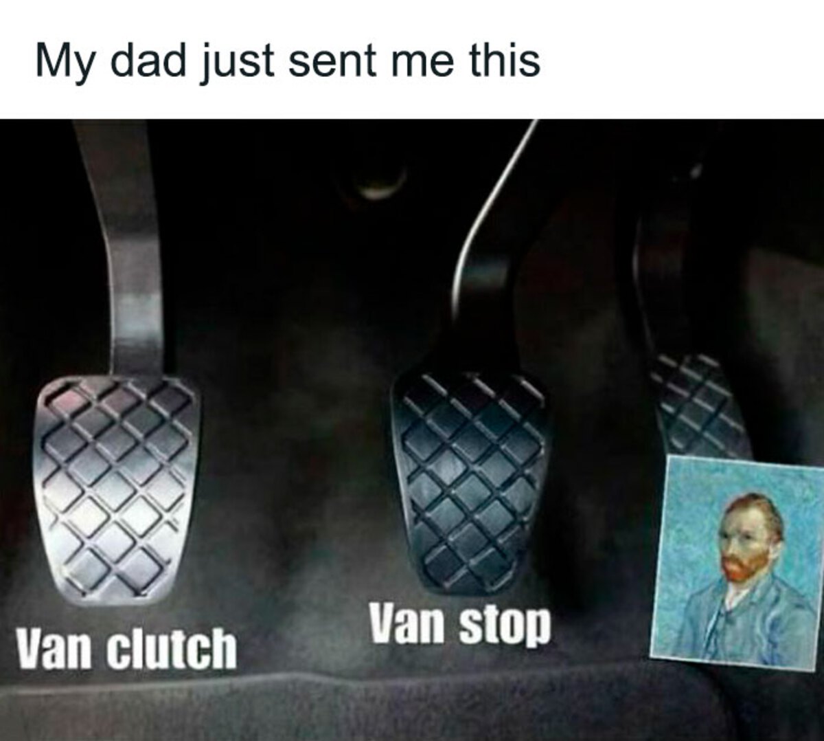 car clutch pedal - My dad just sent me this Van stop Van clutch