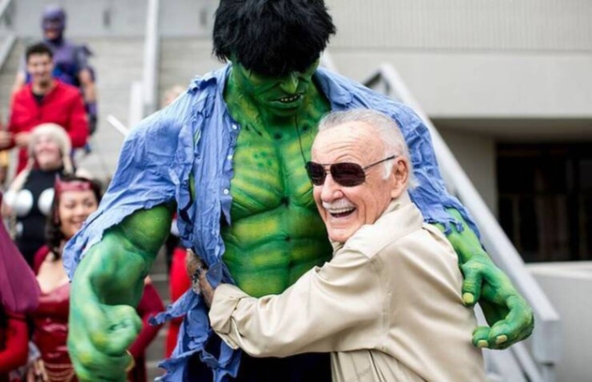 stan lee with hulk