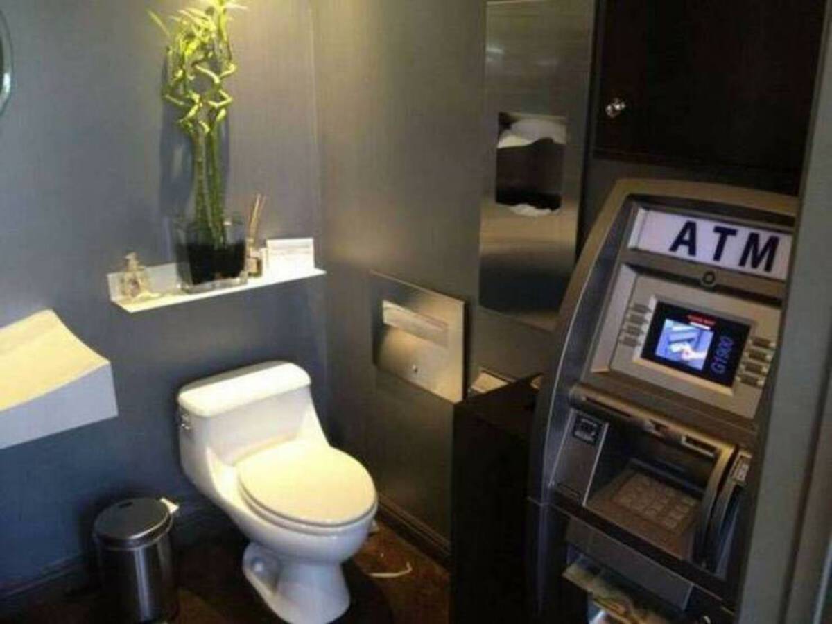 atm in bathroom - Atm G1900