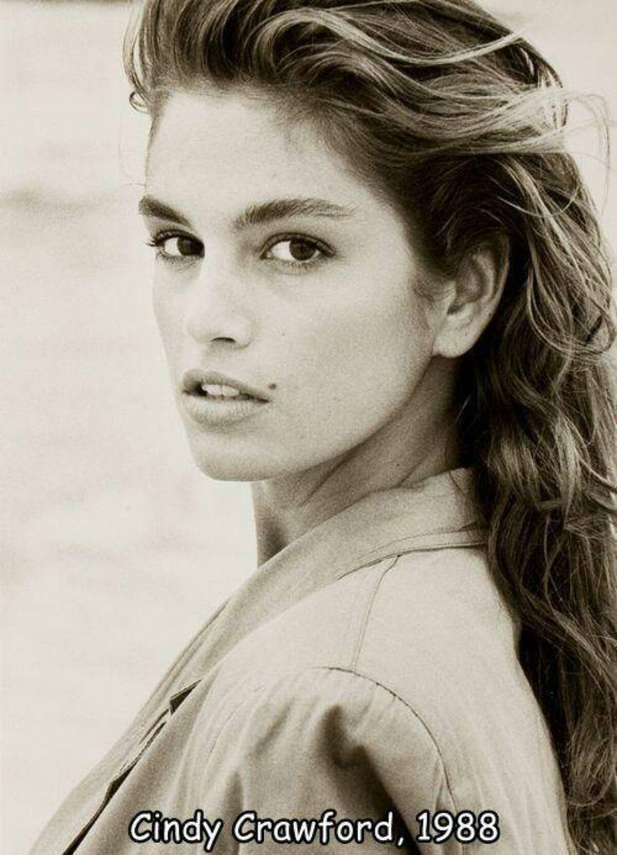 cindy crawford black white - Cindy Crawford, 1988