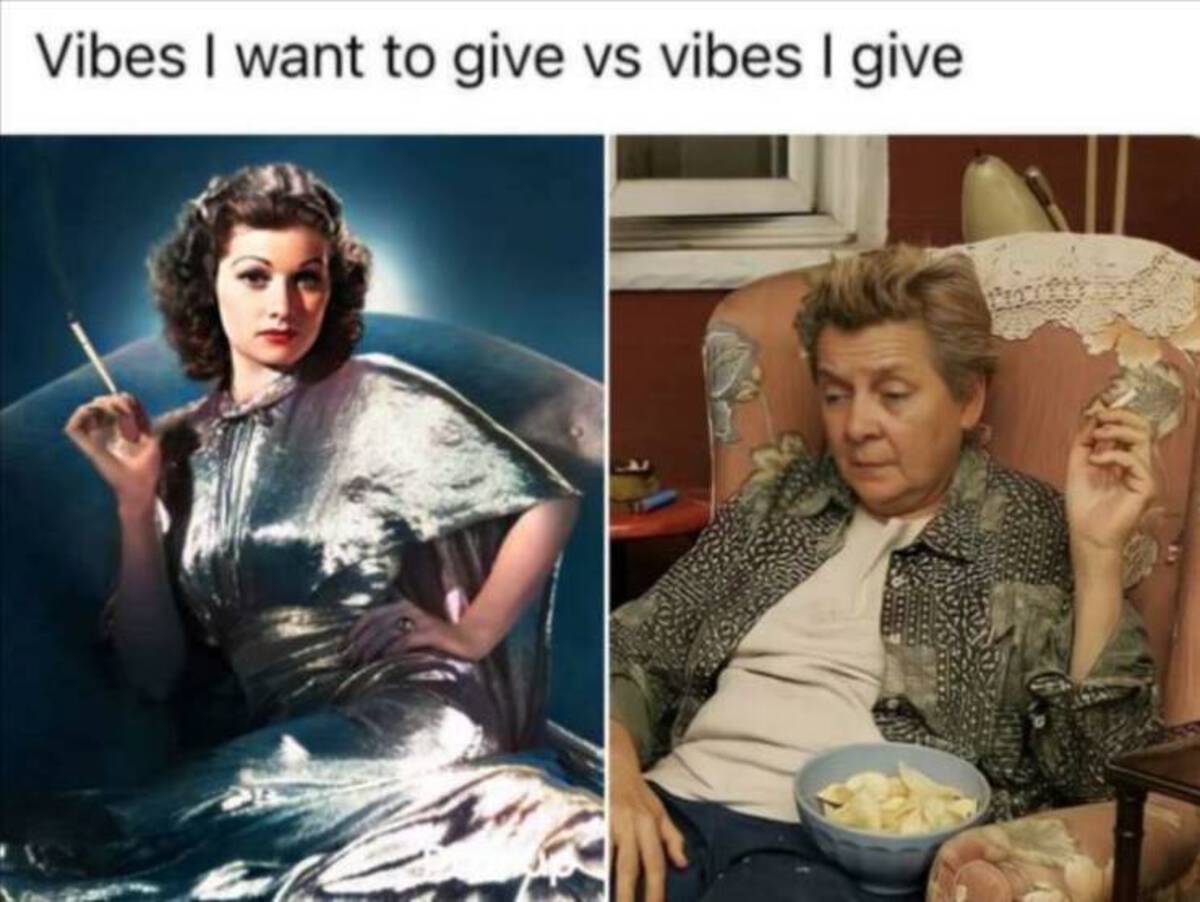 matzah ball - Vibes I want to give vs vibes I give