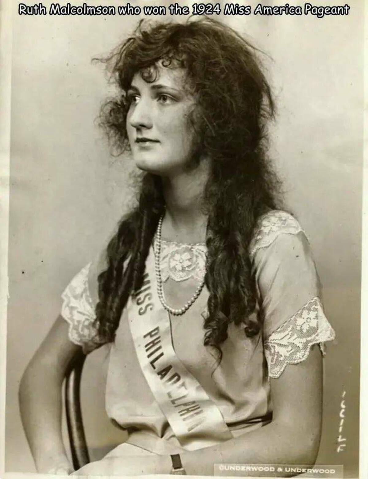 ruth malcolmson - Ruth Malcolmson who won the 1924 Miss America Pageant Miss Philadelphia 17737 Cunderwood & Underwood