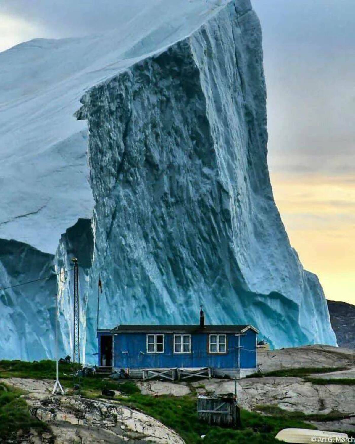 iceberg passing house - Ari G. Morch