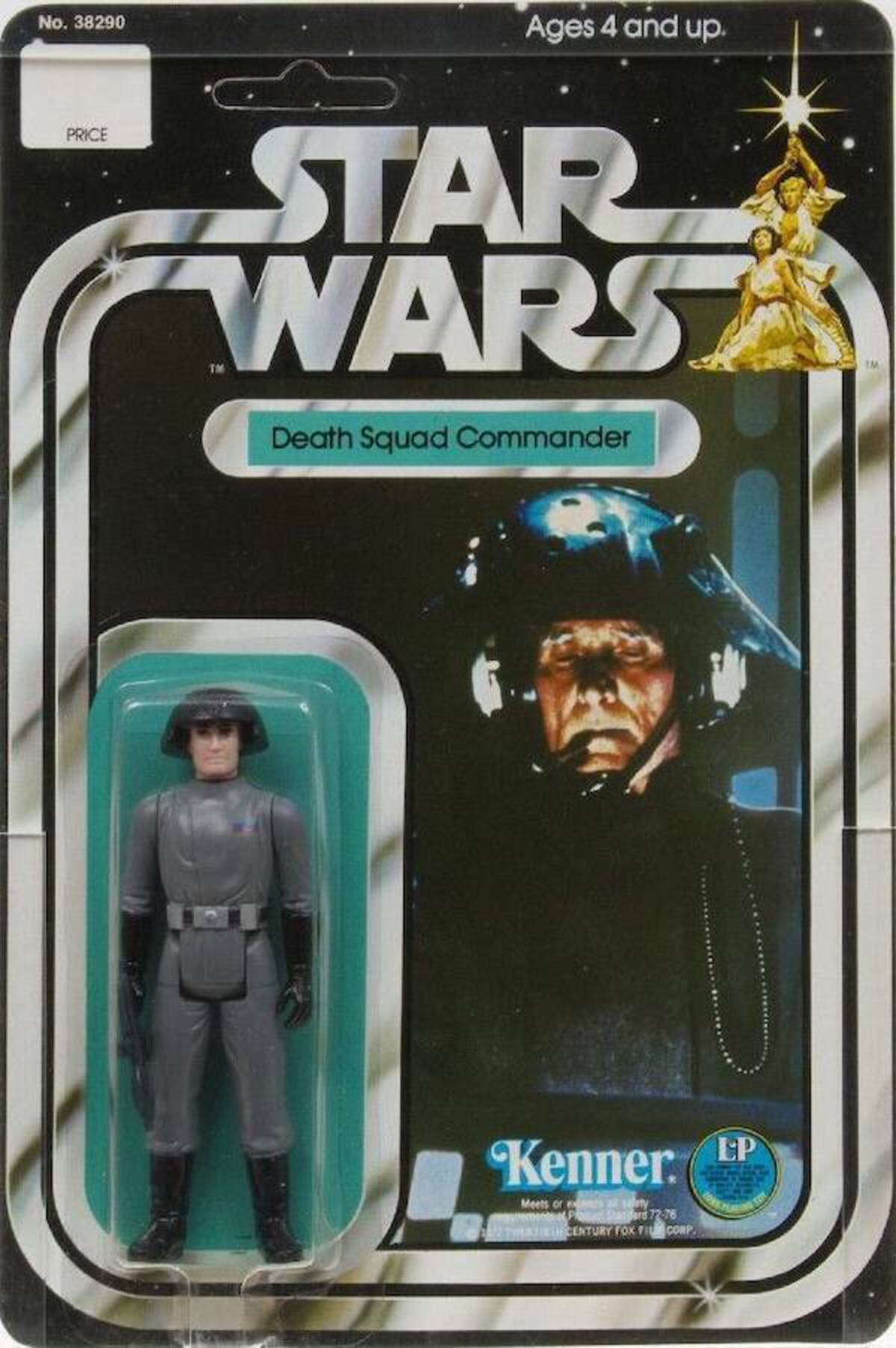 Death Squad Commander (1977)

 

The original run of these action figures were called “Death Squad Commanders,” but Kenner thought the name was too dark and quickly changed them to “Star Destroyer Commanders.”

Consequently, original Death Squad Commander action figures are rare and will run you around $7,000 at auction.