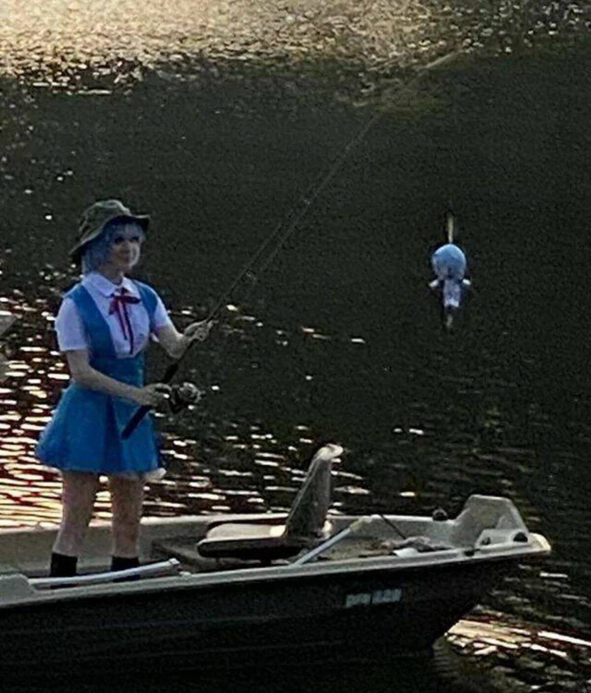 rei cosplay fishing