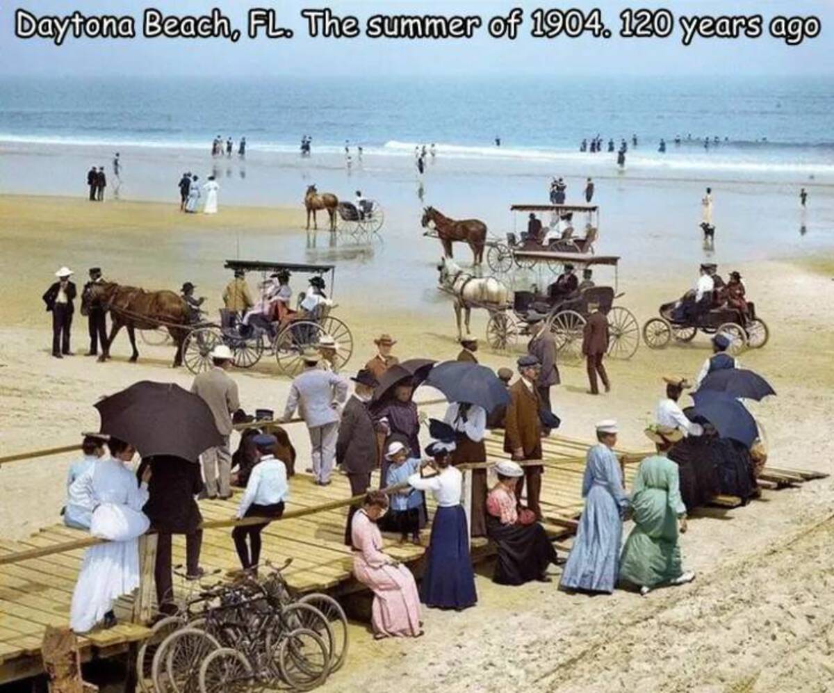 daytona beach 1900s - Daytona Beach, Fl. The summer of 1904. 120 years ago