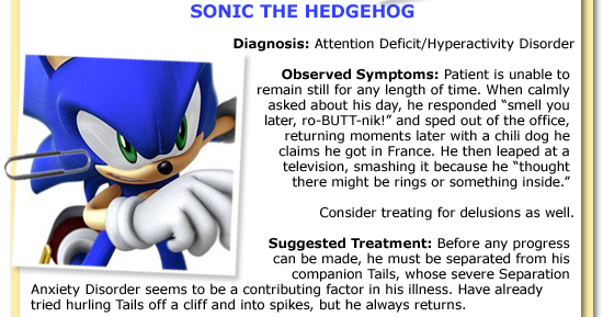 Video Game Characters with Mental Illnesses