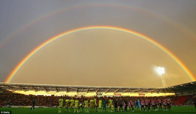 rainbow football stadium - Getty