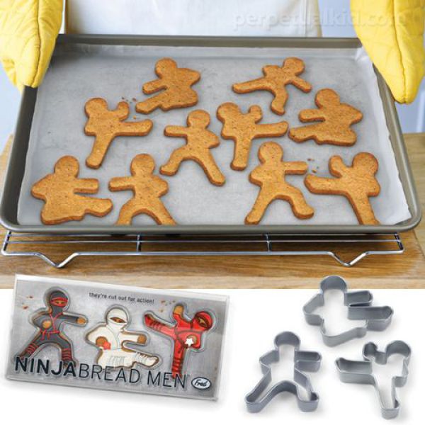ninja cookie cutters - these out for action Ninjabread Men