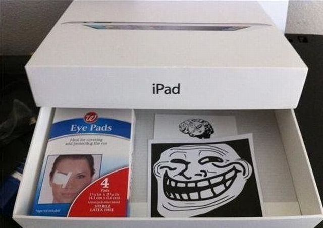 funny troll christmas gifts - iPad Eye Pads