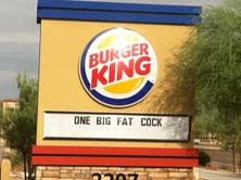 burger king - Burger King One Big Fat Cock