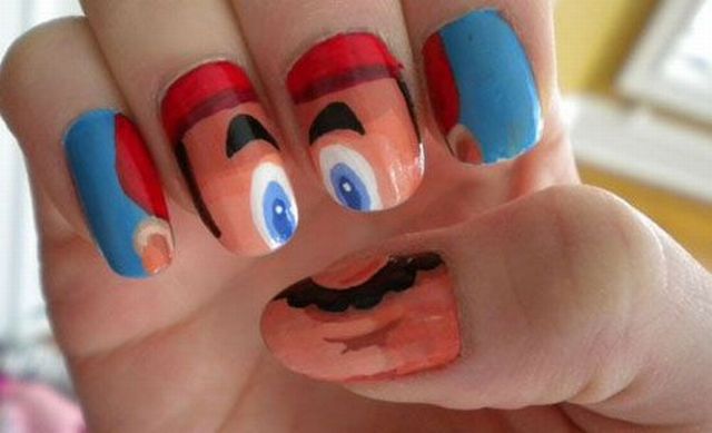 video game nails