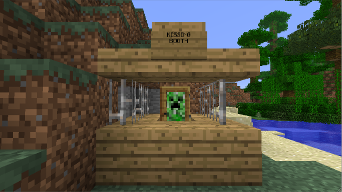 minecraft villagers kissing - Kissing Booth