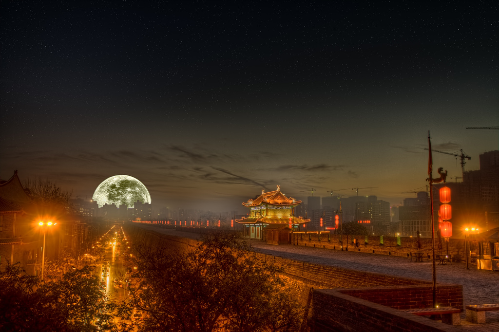 full moon in china