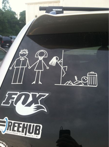 family window decals funny - Freehub